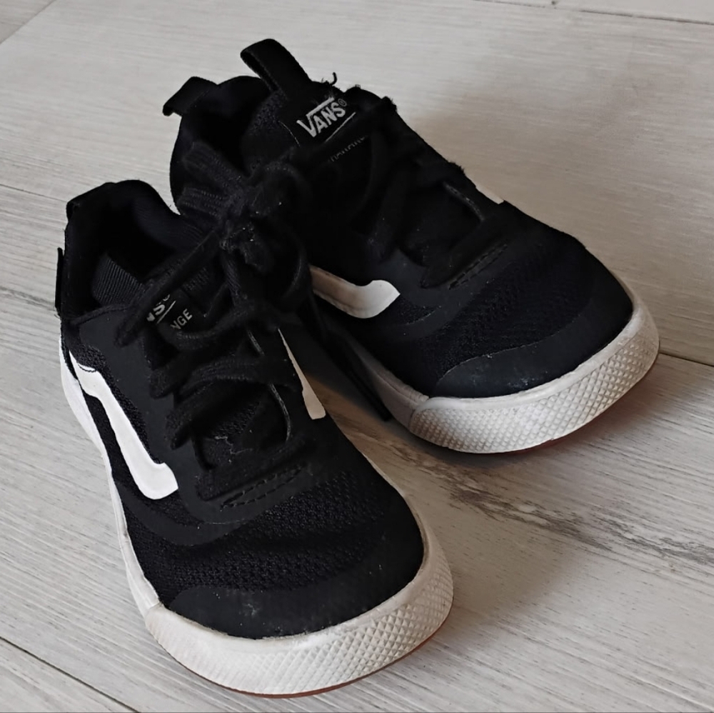 Vans Kids Black and White Sneakers